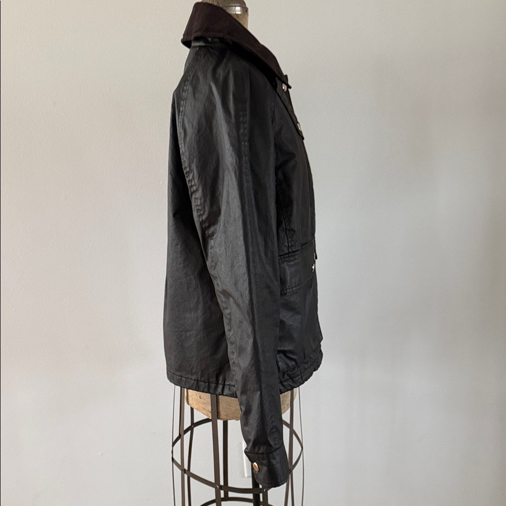 KENSIE Women’s Corduroy Trim Coated Wax Barn Jacket Size Small - Picture 9 of 14